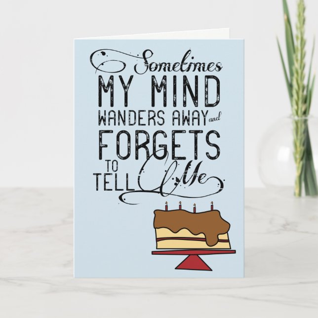 Belated Birthday Card (Front)