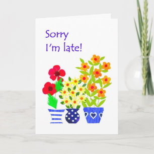 Belated Birthday Card - Flower Power