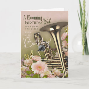 Belated Birthday Card For Brass Instrument Player