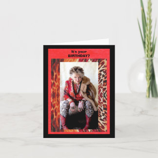 Belated Birthday funny card