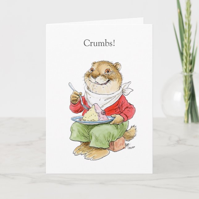 Belated Birthday Muskrat Card (Front)