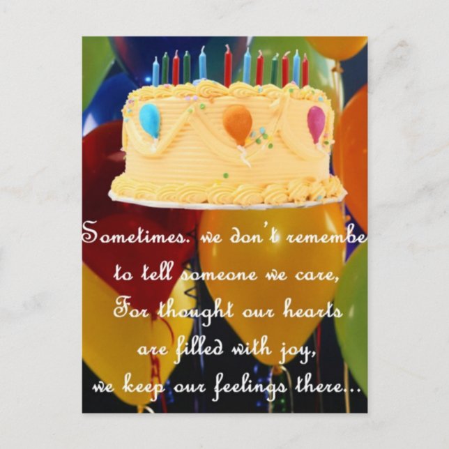 BELATED BIRTHDAY POSTCARD (Front)