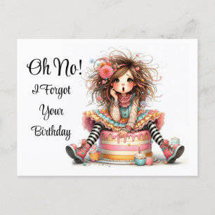 Belated Birthday Postcard