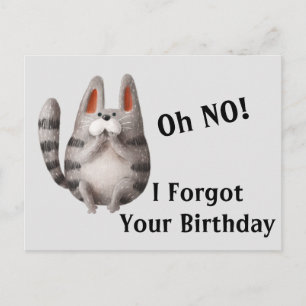 Belated Birthday Postcard