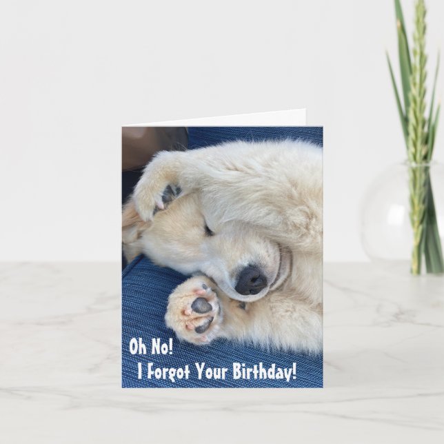 Belated Birthday Thank You Card (Front)