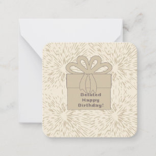 Belated Birthday Wishes  Card