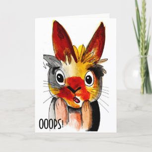 Belated Happy Easter Card-OOOPS! Holiday Card