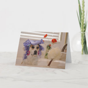 Belated humourous birthday card