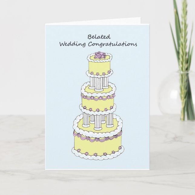 Belated Wedding Congratulations Card (Front)