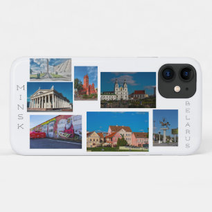 Belaus Minsk Architecture Collage iPhone 11 Case