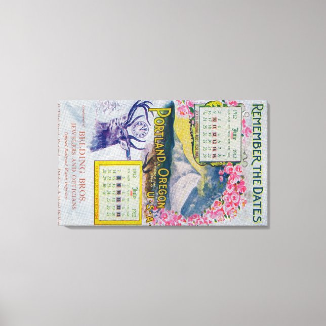 Belding Bros. Jewelers Advertisement Canvas Print (Front)