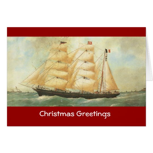 Belem, French Sailing ship, 1902 Card