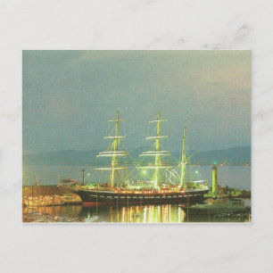 Belem in St Raphael, French Sailing ship, Postcard