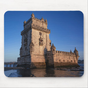 Belem tower at sunset in Lisbon Portugal Mouse Mat