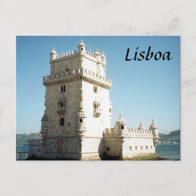 belem tower lisbon postcard (Front)