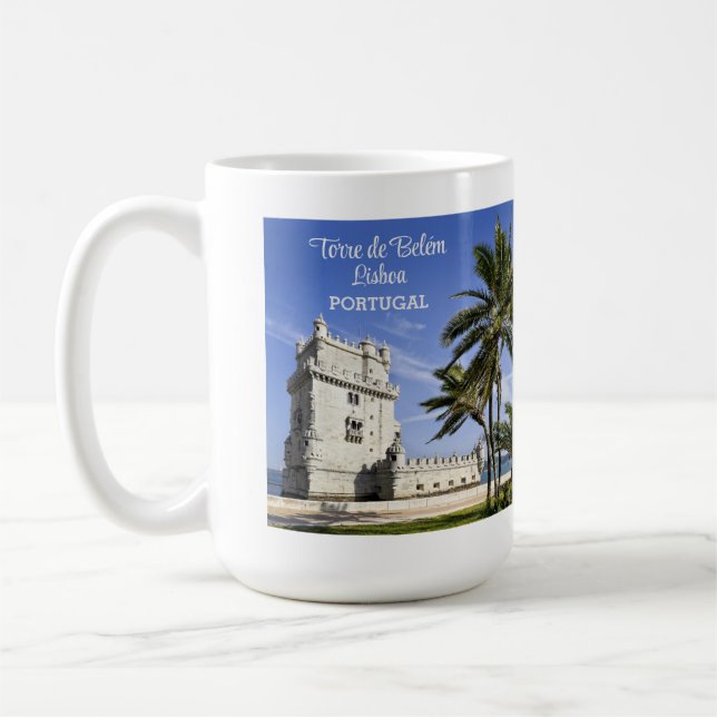 Belém Tower photo, Lisbon, Portugal Coffee Mug (Left)