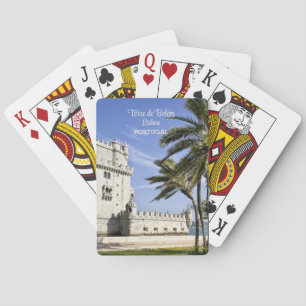 Belém Tower photo near river Tagus, Lisbon Playing Cards