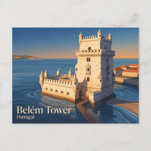 Belém Tower Portugal Postcard