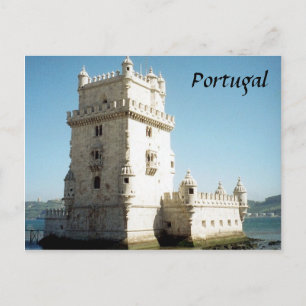belem tower postcard