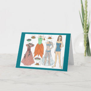 Belethwen Elf Paper Doll Greeting Card