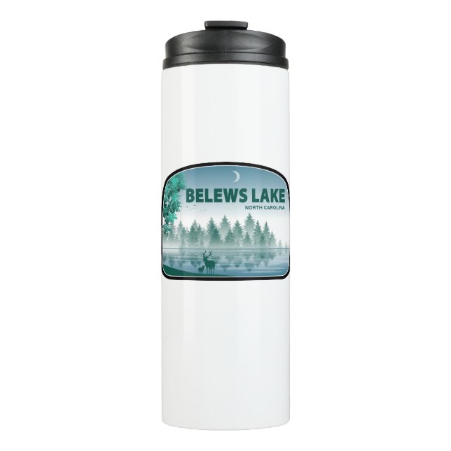 Belews Lake North Carolina Deer Thermal Tumbler (Front)