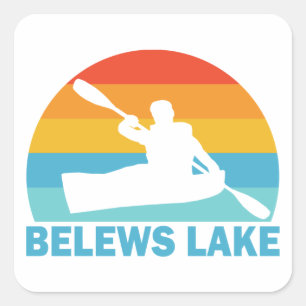 Belews Lake North Carolina Kayak Square Sticker