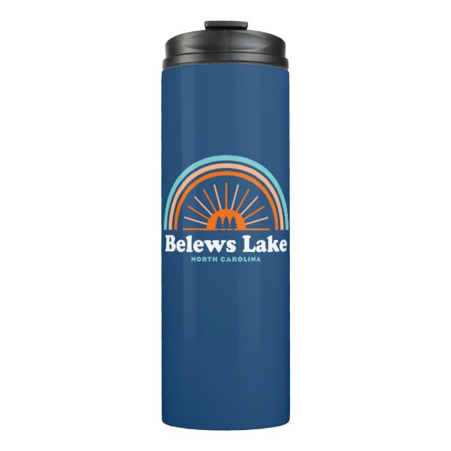 Belews Lake North Carolina Rainbow Thermal Tumbler (Front)