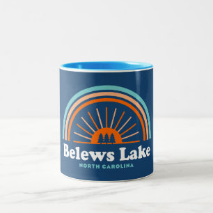 Belews Lake North Carolina Rainbow Two-Tone Coffee Mug