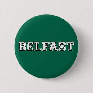 Belfast 6 Cm Round Badge