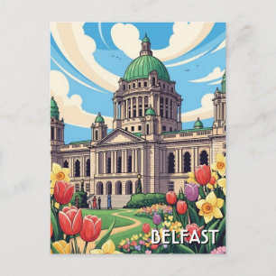 Belfast City Hall Northern Ireland Travel Postcard