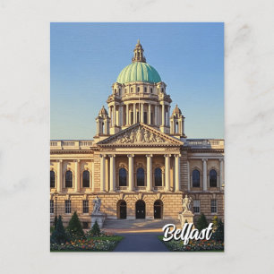 Belfast City Hall Northern Ireland Travel Postcard