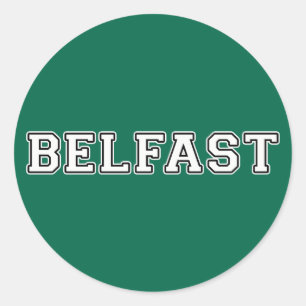 Belfast Classic Round Sticker