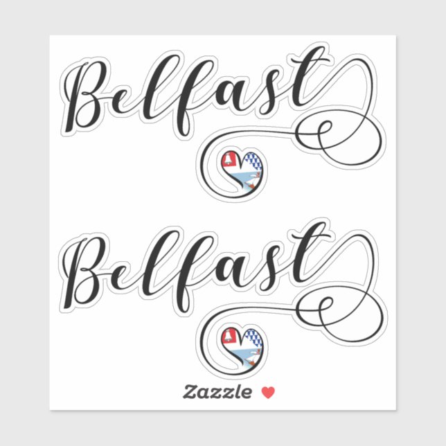 Belfast Flag In Heart (Sheet)