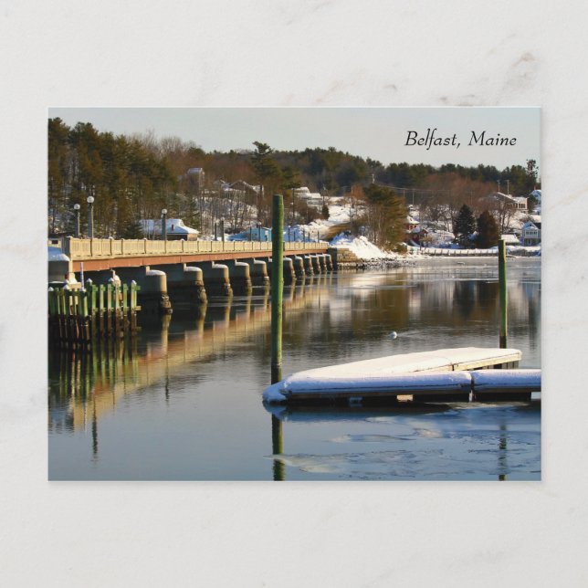 Belfast Footbridge - Winter 2015 Postcard (Front)