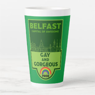 Belfast Gay Pride - Brighton Ireland LGBT - Latte Mug
