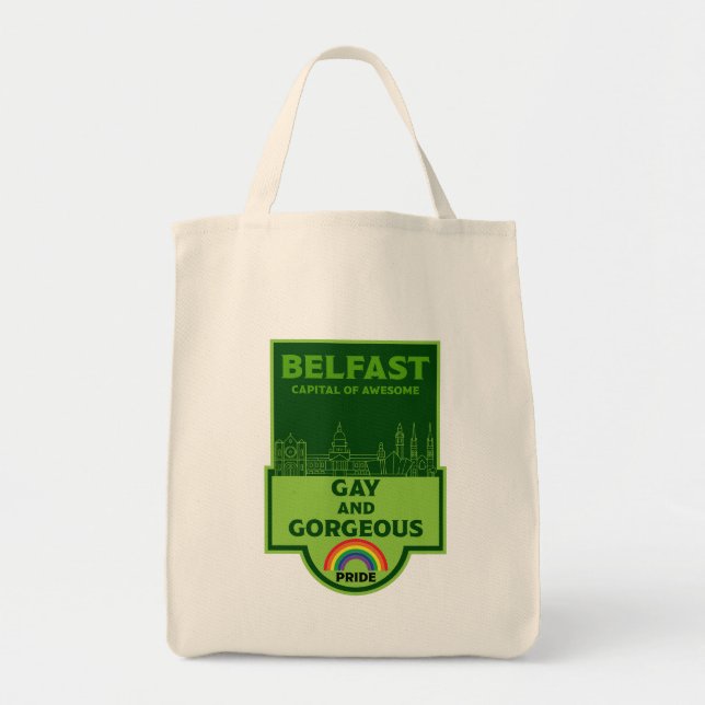 Belfast Gay Pride - Brighton Ireland LGBT - Tote Bag (Front)