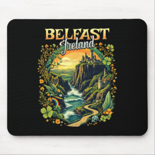 Belfast Ireland Vacation Trip Travel Irish Souveni Mouse Mat