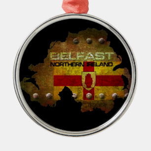 Belfast Northern Ireland Metal Tree Decoration