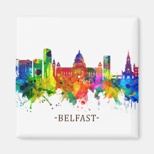 Belfast Northern Ireland Skyline Magnet