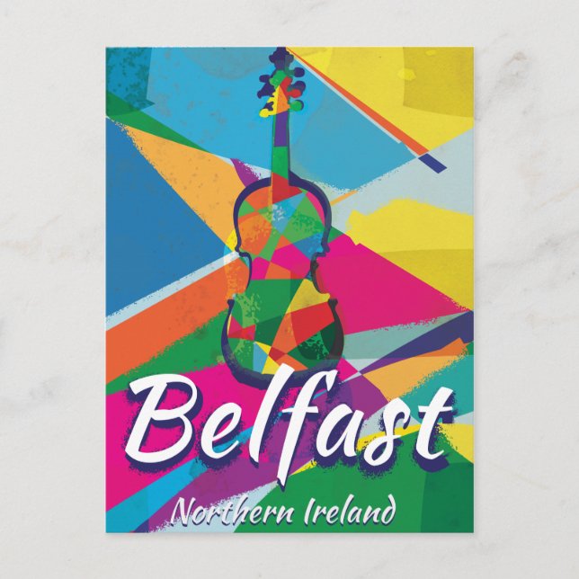 Belfast,Northern Ireland Vintage Travel poster Postcard (Front)