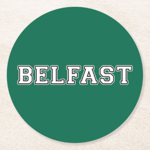 Belfast Round Paper Coaster