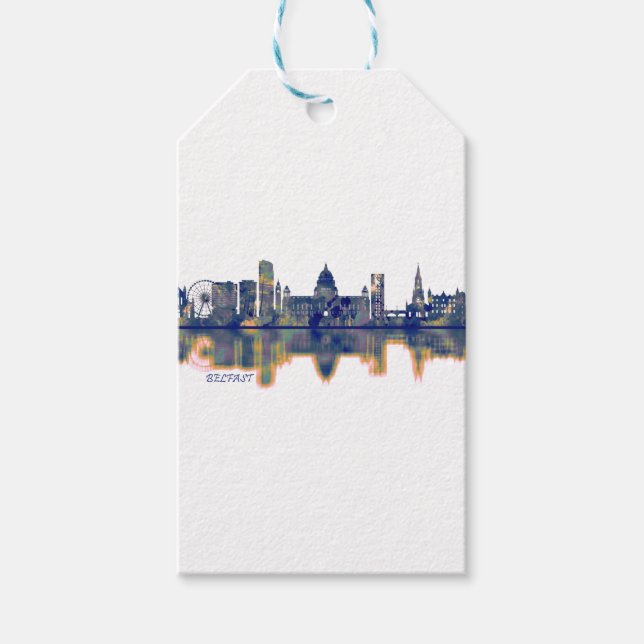 Belfast Skyline Gift Tags (Front)