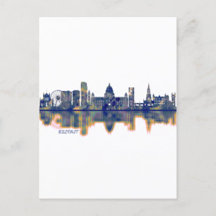 Belfast Skyline Invitation Postcard