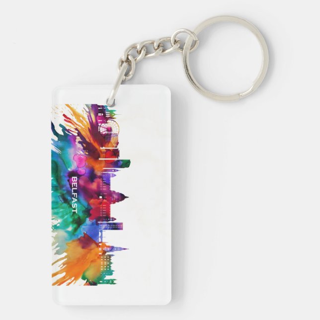 Belfast Skyline Key Ring (Back)
