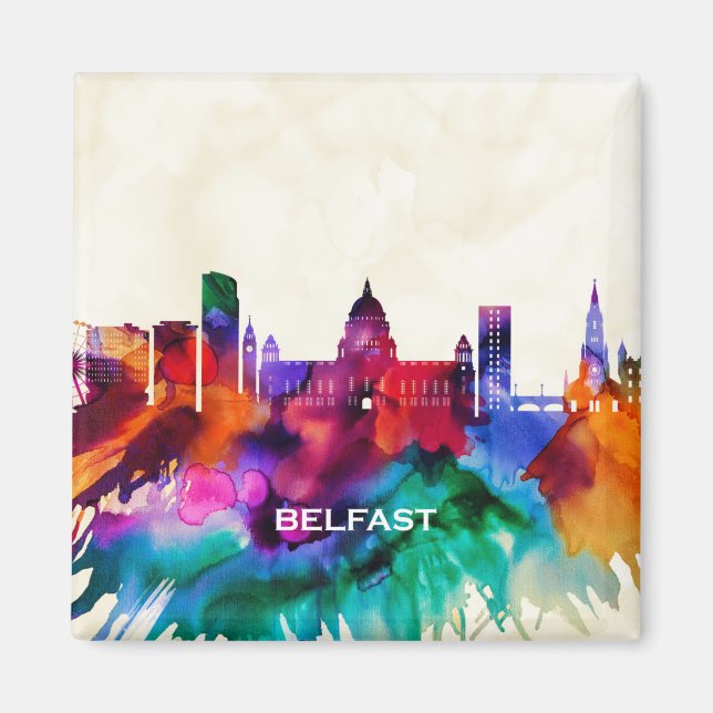 Belfast Skyline Magnet (Front)