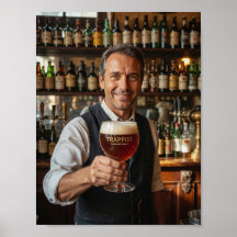 Belgian Abbey Ale Tavern Welcome Poster