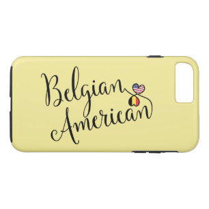 Belgian American Entwined Hearts Cell Phone Case