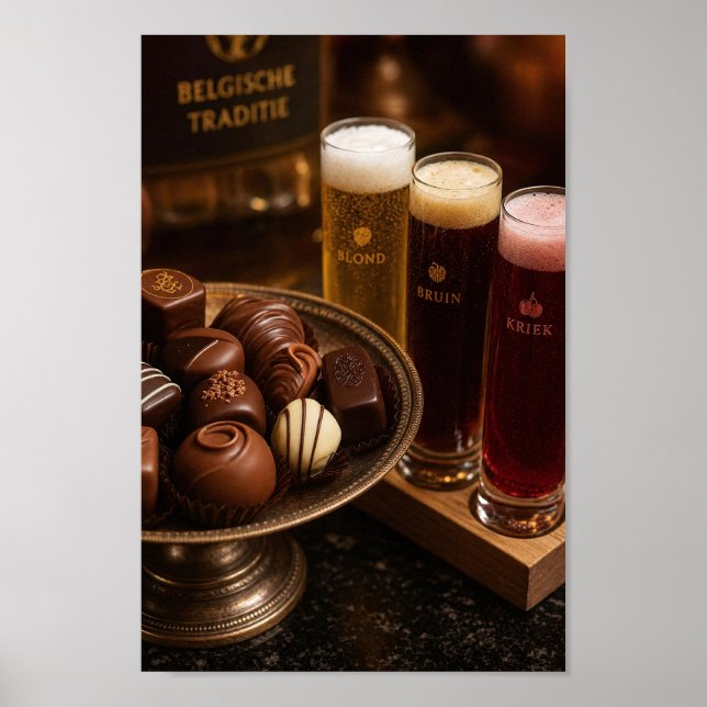 Belgian Beer and Chocolate Ritual Poster (Front)