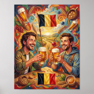 Belgian Beer Friendship Journey Poster