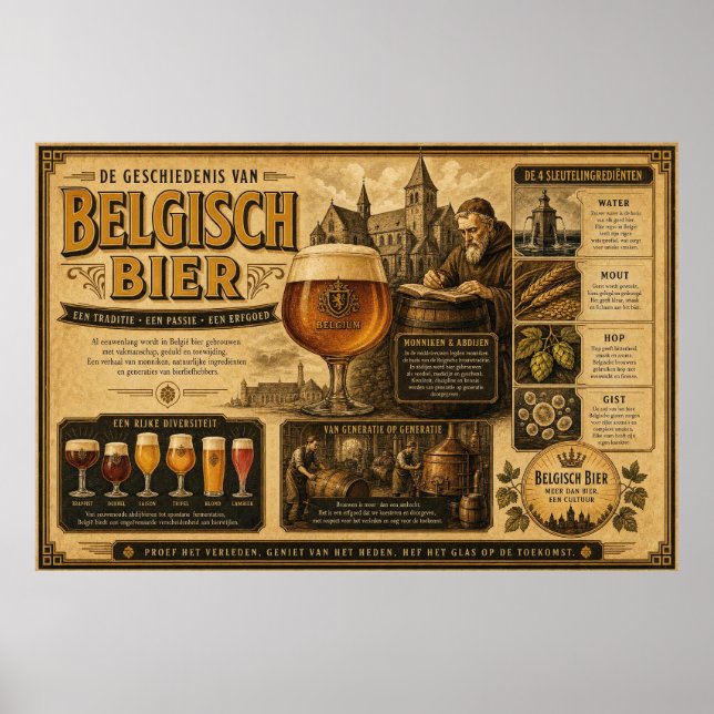 Belgian Beer Heritage Chronicle Poster (Front)